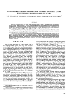 45. Correlation of Seafloor Spreading Magnetic Anomalies across