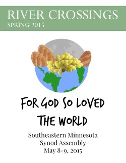 spring 2015 - Southeastern Minnesota Synod