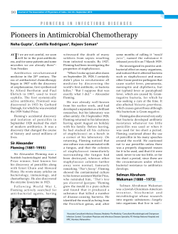 Pioneers in Antimicrobial Chemotherapy