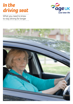 In the driving seat
