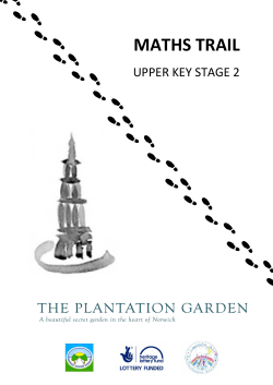 maths trail - Plantation Garden