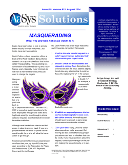 August 2014 - AaSys Group