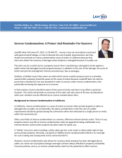 Inverse Condemnation