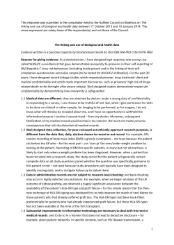 Professor Sheila M. Bird OBE FRSE