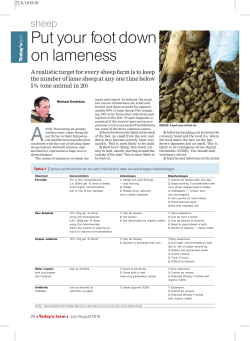Lameness - Teagasc