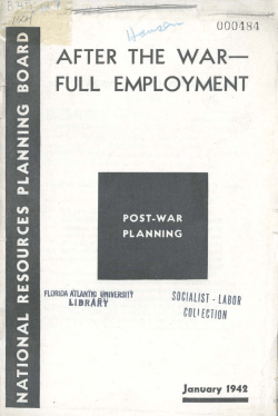 after the war- full employment