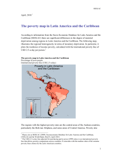 The poverty map in Latin America and the Caribbean