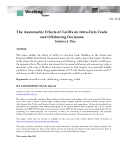 The Asymmetric Effects of Tariffs on Offshoring Industries