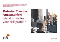 Robotic Process Automation &ndash; friend or foe for your