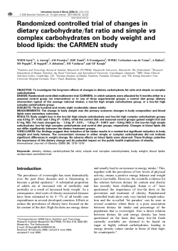 Randomized controlled trial of changes in dietary carbohydrate/fat