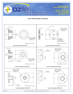 Laser Head Adapter Drawings