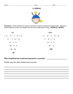 232 40 Who simplified the numerical expression correctly? Explain