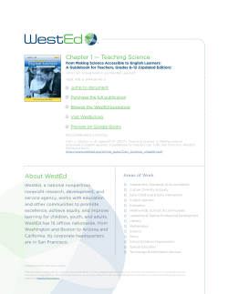 Making Science Accessible to English Learners &ndash; Sample: Chapter 1