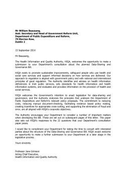 22. Health Information and Quality Authority