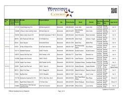 School Ready Grant License Number Provider Physical Address