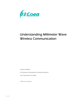 Understanding Millimeter Wave Wireless Communication