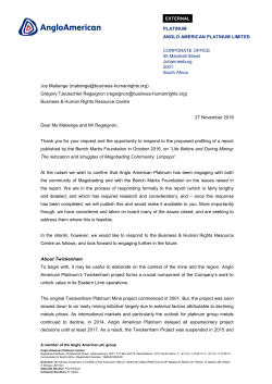 Anglo American A4 Corporate Letterhead