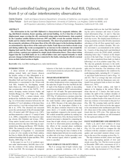 Fluid-controlled faulting process in the Asal Rift, Djibouti, from 8 yr of