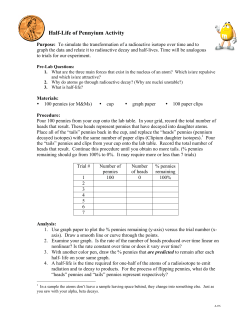 Half-Life of Pennyium Activity