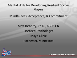 Mental Skills for Developing Resilient Soccer