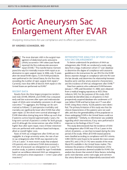 Aortic Aneurysm Sac Enlargement After EvAr