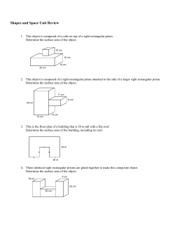 Shapes And Space Review - ES Laird Middle School