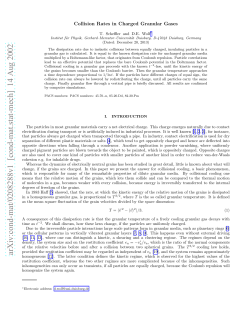 Collision Rates in Charged Granular Gases