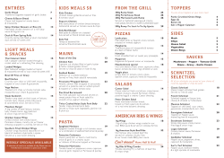 Dining Menu - Meadowbrook Hotel