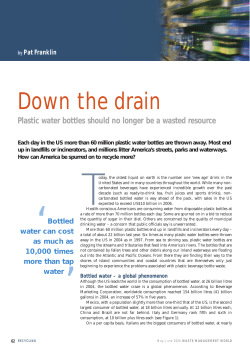 Down the drain - Container Recycling Institute