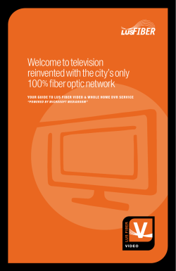 the LUS Fiber Video Guide PDF