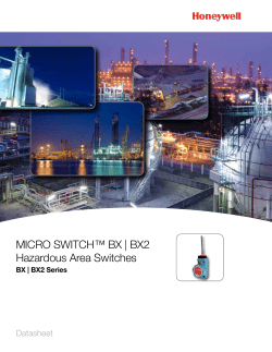 MICRO SWITCH BX/BX2 Series Explosion