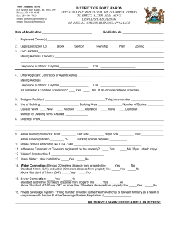 Building Permit Application