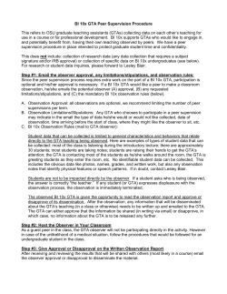 BI 10x GTA Peer Supervision Procedure This refers to OSU