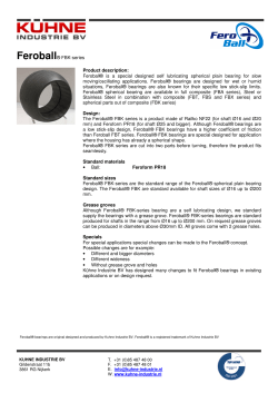 Feroball&reg; FBK-series Product description: Feroball&reg; is a special