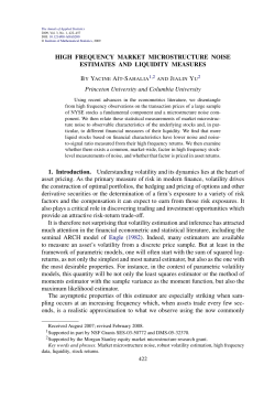 High frequency market microstructure noise estimates and liquidity