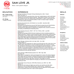 Sam Love Design Resume