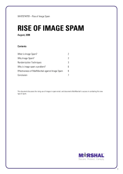 Rise of Image Spam