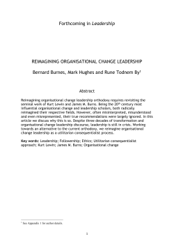 Burnes, Hughes, By - LEADERSHIP FINALJuly2016