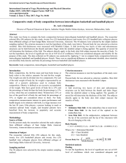 4 Comparative study of body composition between intercollegiate