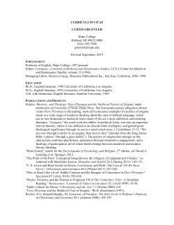 Dr. Gruenler`s CV