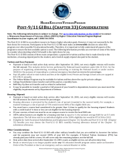 Post-9/11 GI Bill&reg; (Chapter 33)