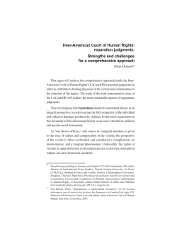 Inter-American Court of Human Rights` reparation judgments