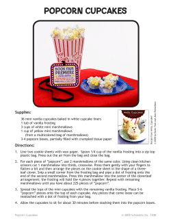 Popcorn Cupcakes - Scholastic Book Fair Chairperson`s Toolkit