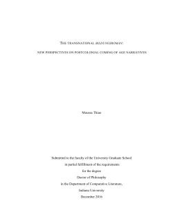 Moussa Thiao Submitted to the faculty of the