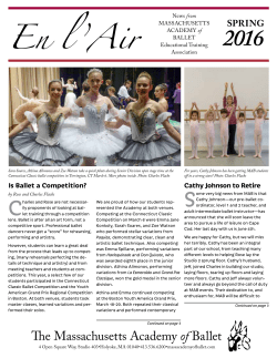News SPRING En l`Air - Massachusetts Academy of Ballet