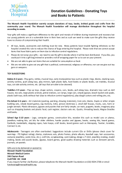 DONATING TOYS TO THE PATIENTS AT THE