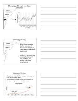 Lecture 17 - Diversity and Extinctions (comp)