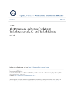 Article 301 and Turkish Identity