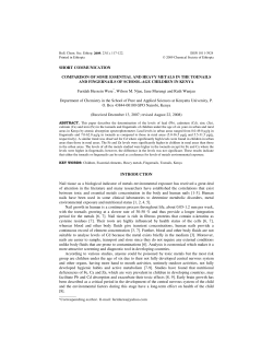 Comparison Of Some Essential And Heavy Metals In The Toenails