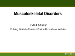 Musculoskeletal Disorders